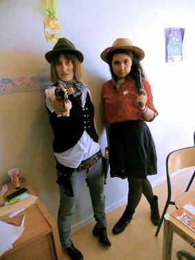 Here's Betta and me in the Wild Wild West.